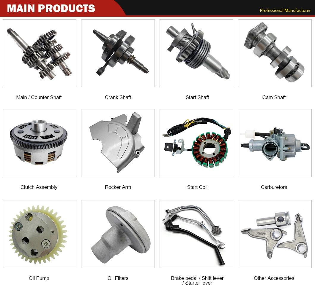 Motorcycle Main and Countershaft Assembly Gear Assembly